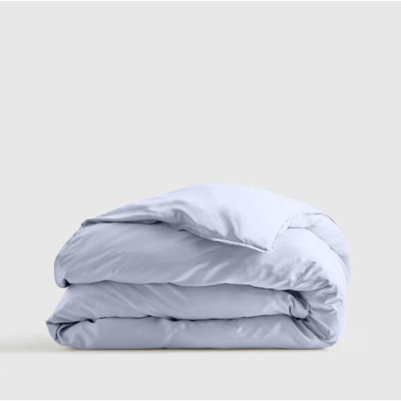 Quince Bamboo Duvet Cover Set Full/Queen Sky Blue - Picture 5 of 5